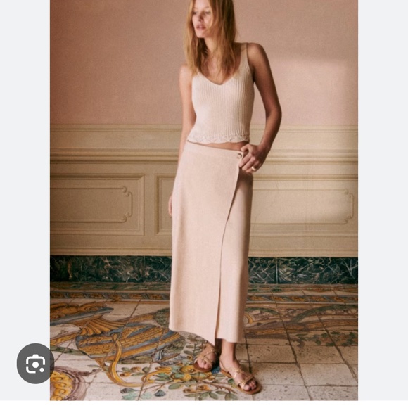 Sezane Paulina Skirt Cream - Size XXL - Picture 1 of 5